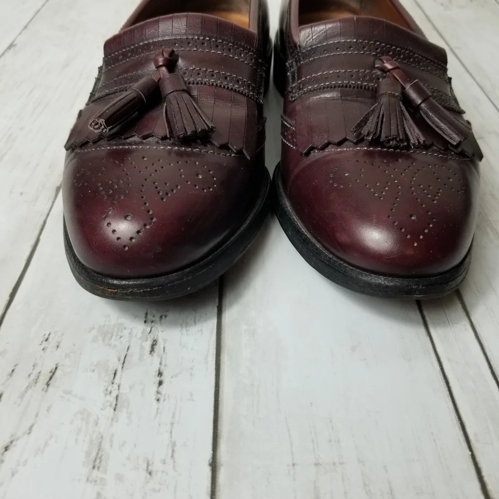 Allen Edmonds Bridgeton Kiltie Fringe Tassel Slip On Dress Shoes